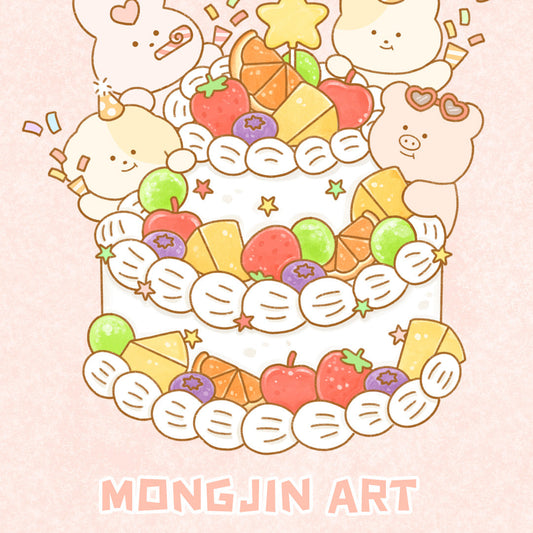 MONGJIN ART - Set de Stickers